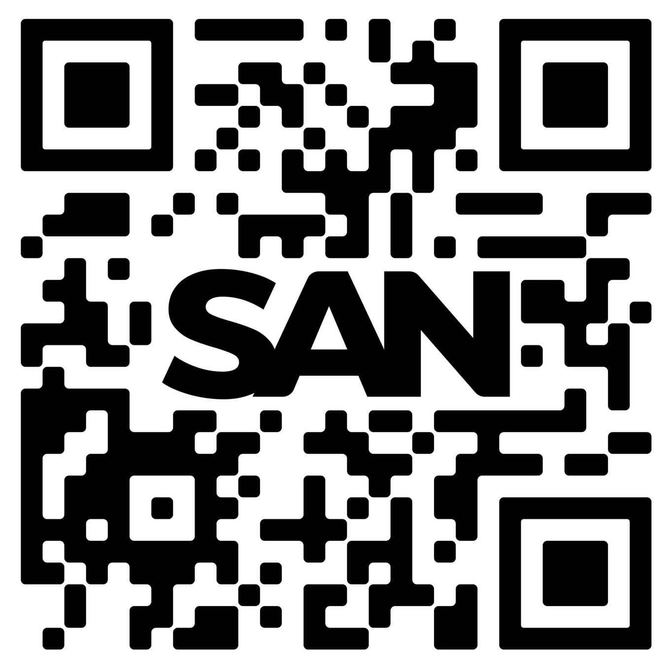 QR code to download the SAN app