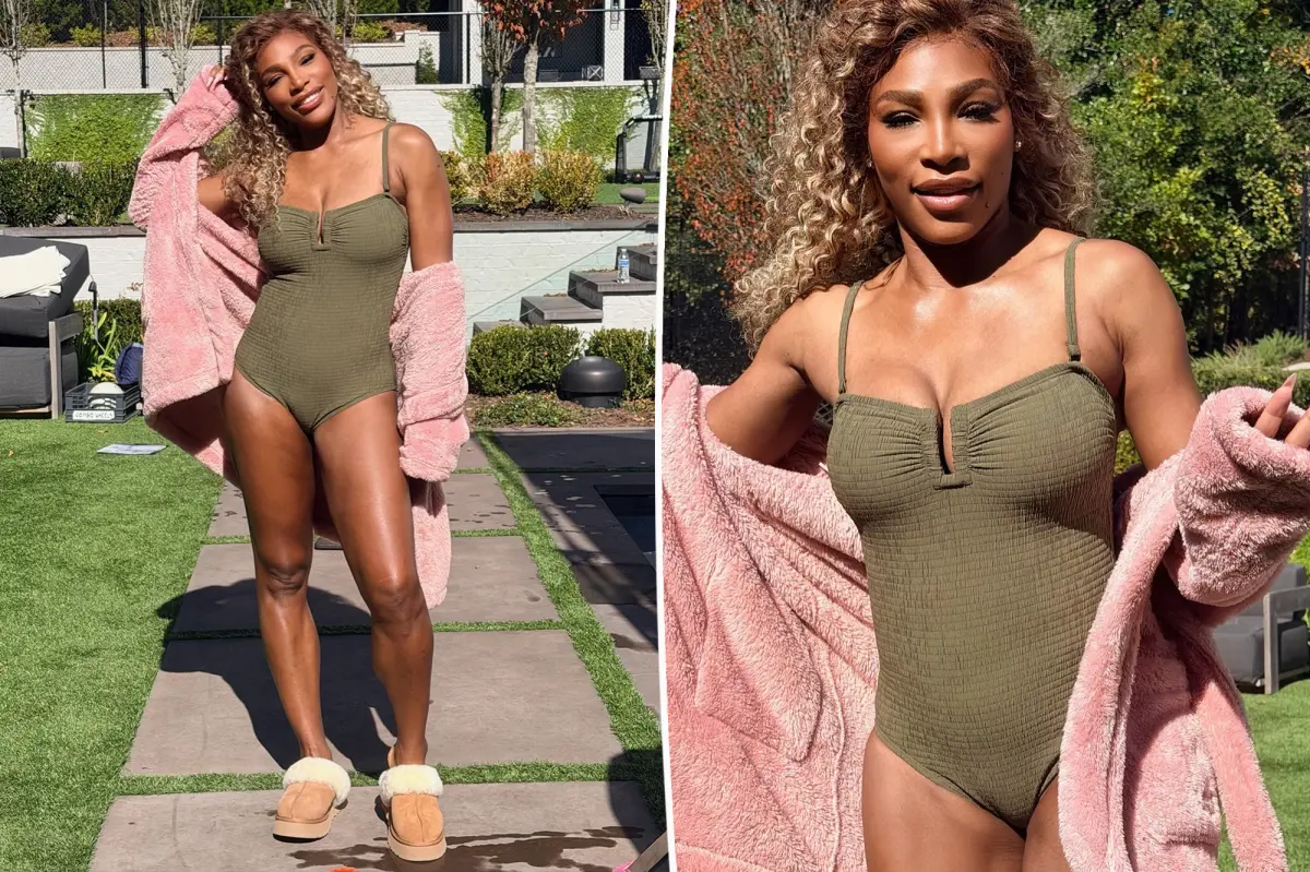 Serena Williams model in swimsuit with slippers after weight loss drug reaction: 'I'm totally me'